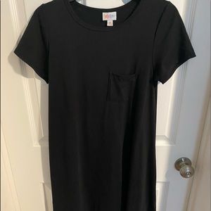 Lularoe XS Solid Black Carly Dress